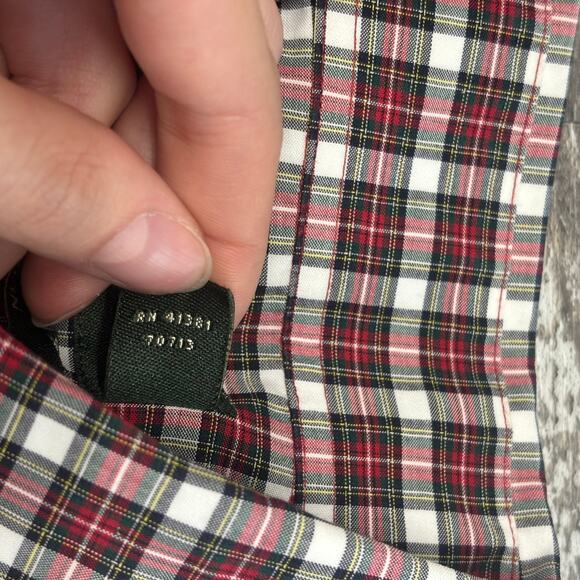 Lauren Ralph Lauren Tartan Plaid Men 15.5 32-33 Non Iron Button Down Dress Shirt - Picture 8 of 10